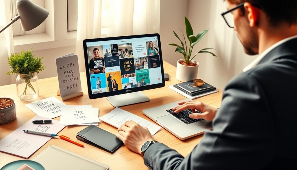 Crafting a digital vision board with Canva