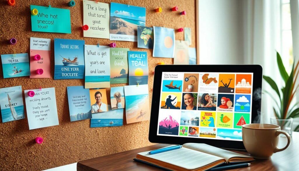 Vision board for goals and dreams Vision board for goals and dreams