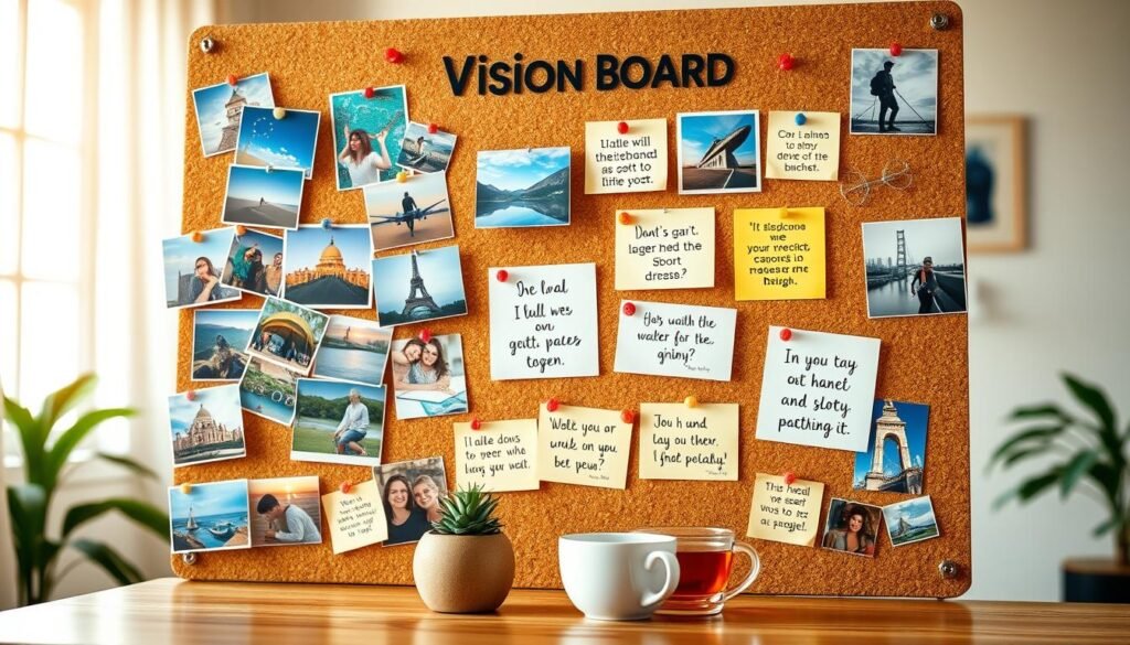 Vision board for goals and dreams Vision board for goals and dreams