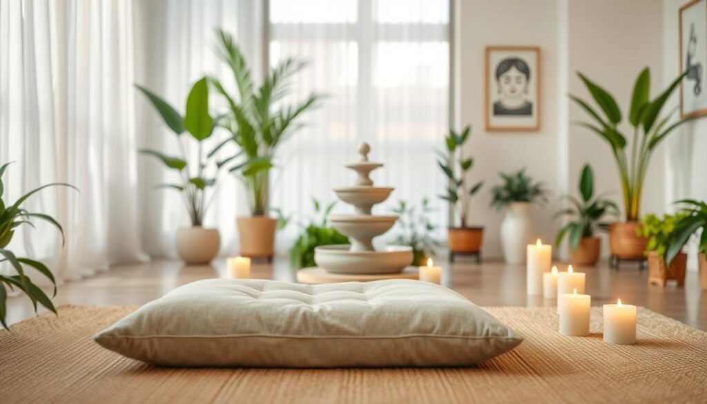 Creating a peaceful environment for meditation