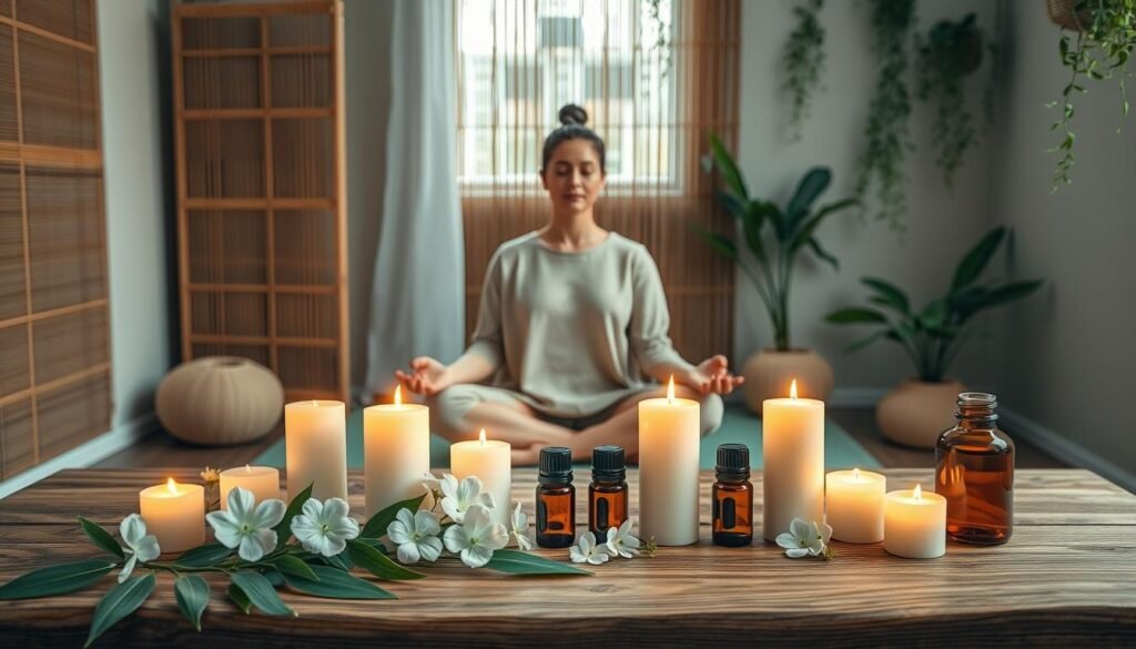 Incorporating aromatherapy and natural elements