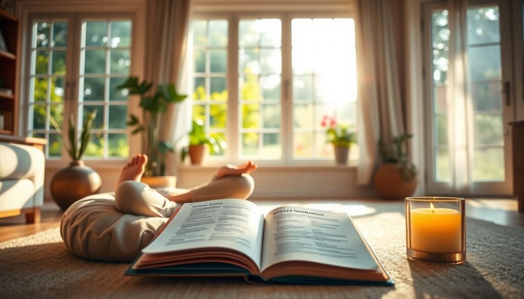 Incorporating guided meditation scripts into daily routine