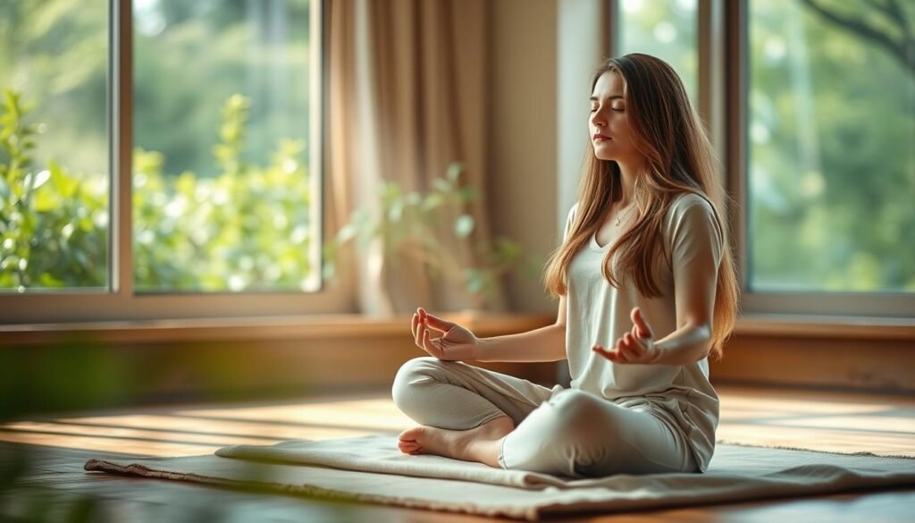 Meditation posture for a balanced mind and body