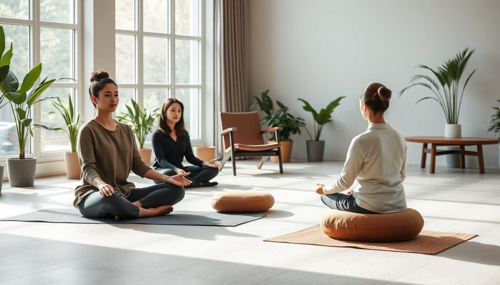 Meditation sitting options for comfort and focus