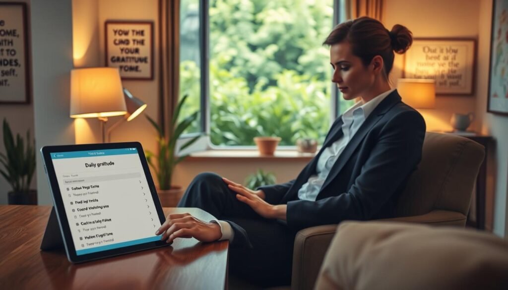Using technology to enhance gratitude practice