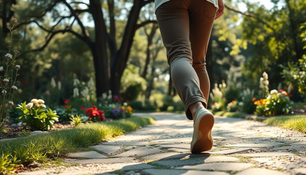 Walking meditation practice
