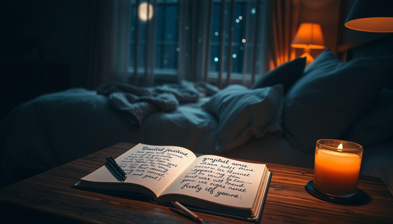 gratitude journal before bed