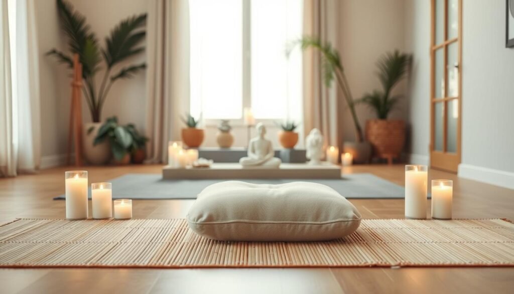 preparing space for meditation