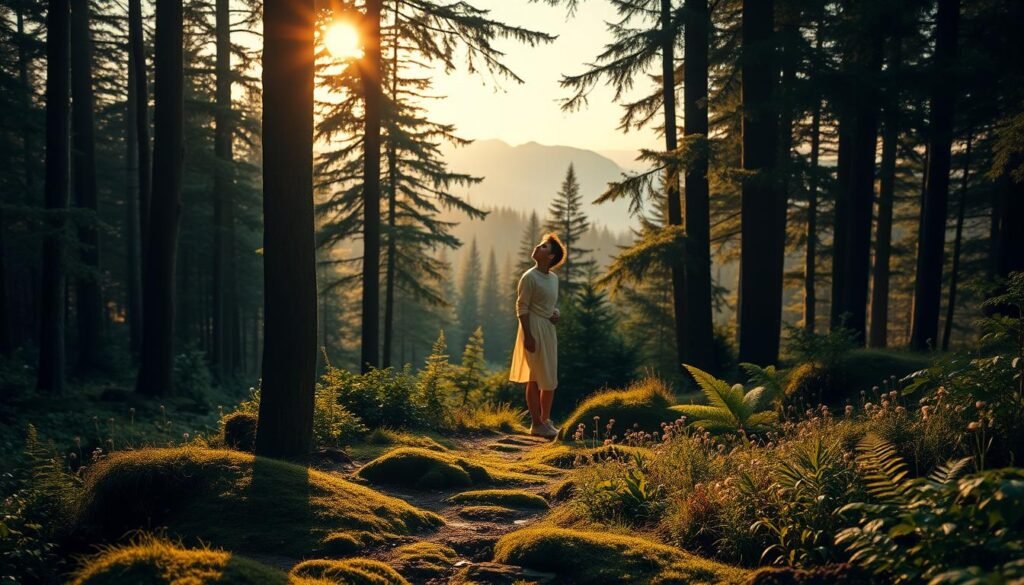 preparing to connect with nature
